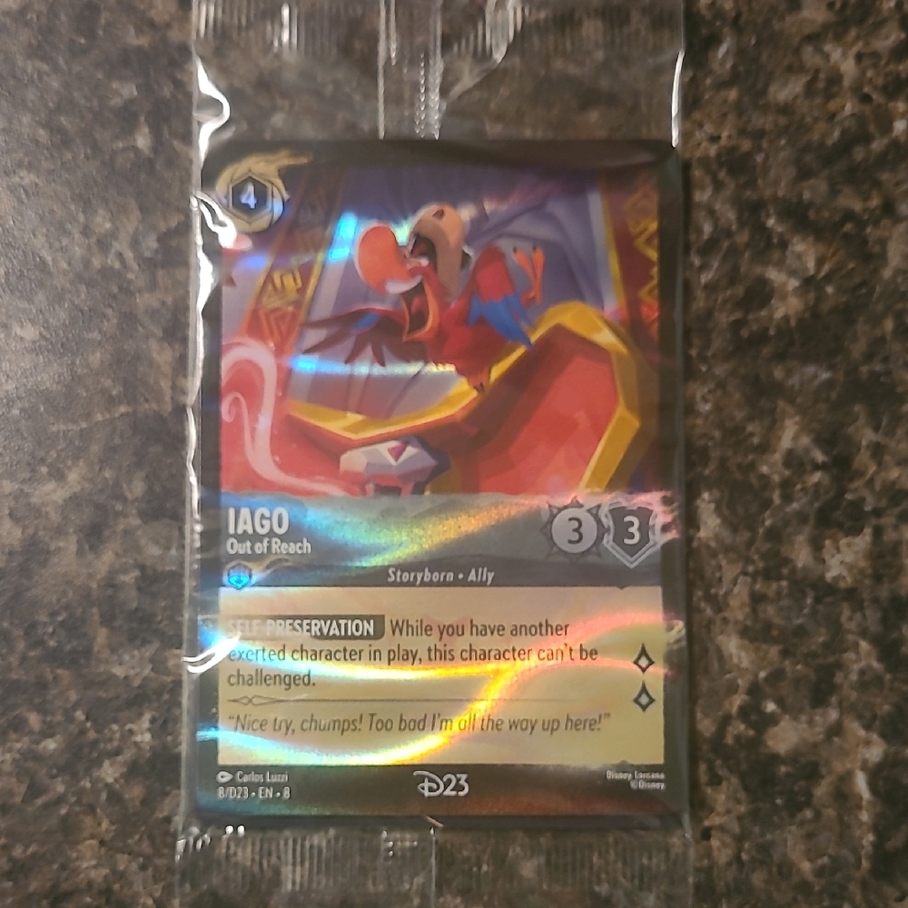 D23 Exclusive Iago Lorcana Card